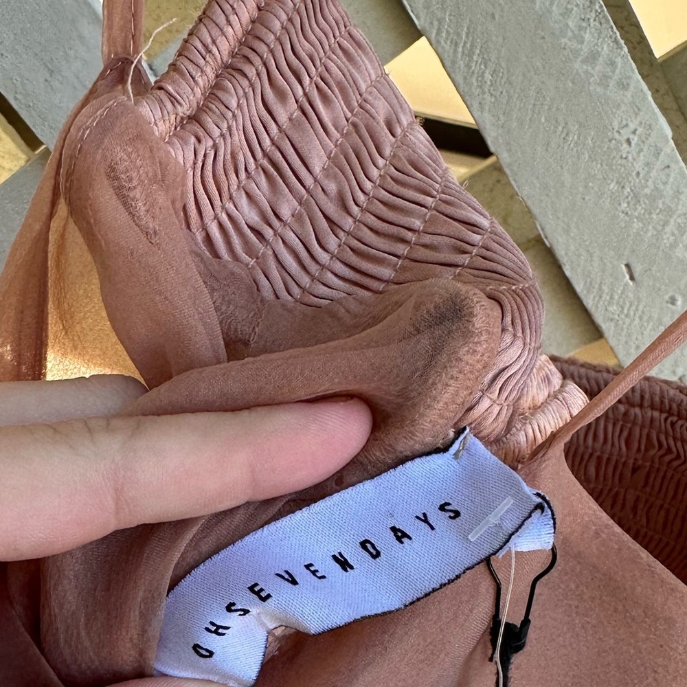 Anthropologie X OhSevenDays Tiered Sheer Midi Dress - Picture 12 of 12